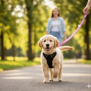 Hot purplish pink leash